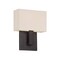 Dweled Manhattan 7in LED Fabric Wall Sconce 2700K in Brushed Bronze WS-131 - alternate 1